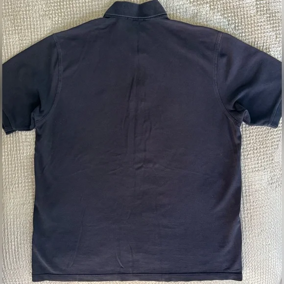 Burberry London Navy Polo Shirt 👕 Classic Logo | Men’s L (Slim Fit) Cotton - Picture 14 of 14